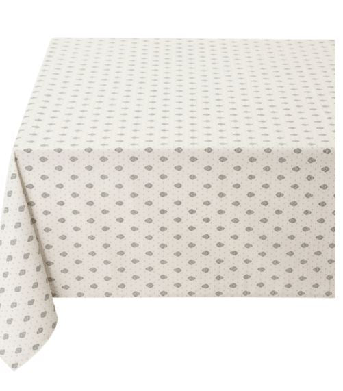 $19 60" Square Turquoise Allover Floral Calissons Buds on White Plain Cotton Tablecloth - Use a 30 to 40 inch round or square table for 2 to 4 Place Seating or use a Slip-Leaf or Drop-Leaves Rectangular Table that comfortably seats 4 to 6 persons!