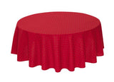 $45 60" Rd 6-Pcs 2-4 Plc Yellow Floral Buds on Red Ensemble Set of 1-Red and Yellow Calisons Buds Plain Cotton Tablecloth +4 Matching Napkins +1 Tidy Fabric Bread Basket – Enjoy Provence Red Bistro Dining!