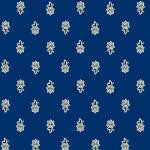 $5.50 MARAT Avignon 18" x 18" Allover White Calissons on Blue Plain Cotton Napkins for Matching Ensemble Sets – Dress Your Table in French Blue & White Theme!