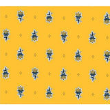 $5.50 MARAT Avignon 18" x 18" Allover Blue Calissons on Yellow Plain Cotton Napkins for Matching Ensemble Sets – Dress Your Table in French Blue & Yellow Colors Theme!