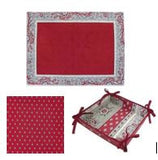 $355 2-16 Place 36-Piece Burgundy Red Wine Celler Dinner Party Placemats Ensemble Set For 6 to 16 Ft Tables