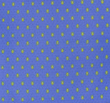 $5.50 MARAT Bastide 18" x 18" Allover Yellow Calissons on Lavender Plain Cotton Napkins for Matching Ensemble Set – Dress Your Table in French Yellow & Lavender Radiance!