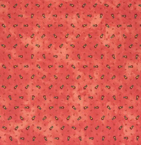 $5.50 MARAT Tradition 18" x 18" Allover Red Calissons on Orange Rust Plain Cotton Napkins for Matching Ensemble Sets – Distinguish Your Table with a Red & Orange Vineyard Sunset!