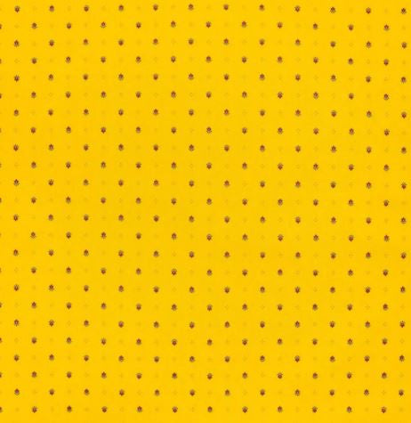 $5.50 Tissus Toselli Red Allover Calissons on Yellow 18" x 18" Napkins in Plain Cotton – Brighten Your Table with French Blue Skies Flair!