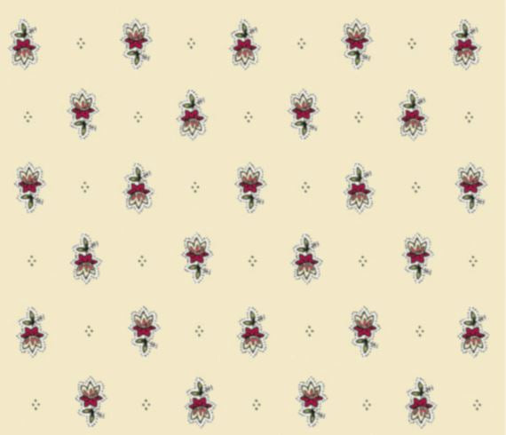 $49 60" Sq Pink Filigree Banner and Floral Calissons Buds on Ecru White Coated Cotton Tablecloth - Use on a 30 to 45 inch square table for 2 to 4 Place Seating or use a Slip-Leaf Expansion-Length Rectangular Table that seats 4 to 6!