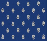 $109 70" Rd 2-6 Place 8-Pcs Ensemble Set Includes 1-Avignon Blue on White Plain Cotton Tablecloth +6 Matching Napkins +1 Tidy Fabric Bread Basket - The Standard for Provence Outdoor Dining Tabletops!
