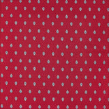 $15 MARAT Bastide 19" x 14" Grey & Red Filigree Border Placemat with White Delft Center