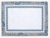 $280 2-12 Place 27-Piece Seaside Blue/White/Grey Colors of Blue Sky on Your Dining Room Placemats Ensemble Set For 6-12 Ft Tables