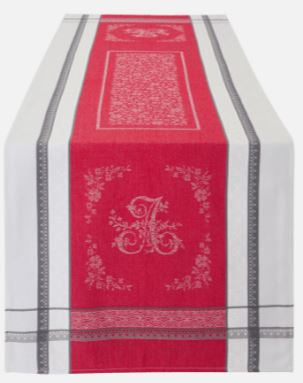$15 64" x 20" Jacquard Romance Red Table Runner...Maximum of 1 Runner per Order
