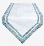 $210 4-8 Place 19-Piece Seaside Blue/White/Grey Colors of Blue Sky on Your Dining Room Table Runner Ensemble Set For 6-10 Ft Tables