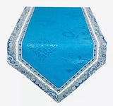 $570 4-20 Place 48-Piece Mediterranean Seaside Blue & White Table Runner Ensemble For 6-20 Ft Tables