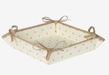 $55 64" Square Jacquard Versailles Taupe & White Bordered Stain-Proof Tablecloth – Use a 30 to 45 inch round or square table for 2 to 4 Place Seating or use a Slip-Leaf or Drop-Leaves Rectangular Table that comfortably seats 4 to 6 persons!