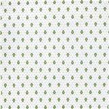 $15 Bastide 19" x 13" Green Cadre Border Cotton Placemat with White Deflt Center  