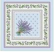 $5.50 Tissus Toselli Lauris Lavender Design 18" x 18" Napkins in Plain Cotton – Add French Lavender Bunches to Your Table!