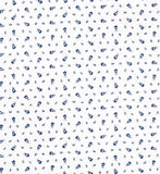 $69 70" Round MARAT Tradition Blue on White Plain Cotton Tablecloth – Most Popular Light Blue Tones Provence Tablecloth!