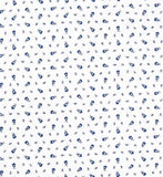 $5.50 MARAT Tradition 18" x 18" Allover Blue Calissons on White Plain Cotton Napkins for Matching Ensemble Set – Timeless Provence Sophistication for Your Table!
