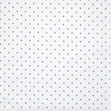 $49 70" Round Tissus-Toselli Blue Allover Floral Calissons Buds on White Plain Cotton Tablecloth – Set Your Tabletop with a White Clouds Blue Sky Theme!