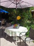 $5..Order Umbrella Pole Hole Ring Installed into Any Tablecloth for Cotton-Print or Jacquard Tablecloth for Outdoor Patio or Terrace Round or Square Table Umbrella 1 9/16" ID Pole Hole Ring with Installation included - Enable your Bistro or Patio Tableclo