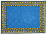 $420 4-16 Place 38-Piece Van Gogh "Starry Night" Yellow Blue Table Runner Ensemble Set for 6-16 Ft Tables