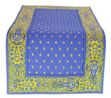 $5.50 MARAT Bastide 18" x 18" Allover Yellow Calissons on Lavender Plain Cotton Napkins for Matching Ensemble Set – Dress Your Table in French Yellow & Lavender Radiance!