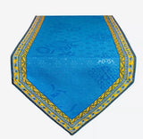 $570 4-20 Place 48-Piece Van Gogh "Starry Night" Yellow Blue Table Runner Ensemble Set for 6-20 Ft Tables