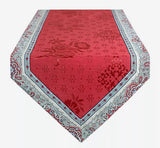 $210 4-8 Place 19-Piece Burgundy Red Wine Cellar Dinner Party Table Runner Ensemble Set For 6 to 10 Ft Tables