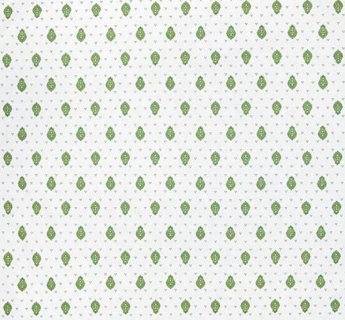 French Provence Marat Bastide Allover Green Calissons on White 18" x 18" Napkins in Plain Cotton