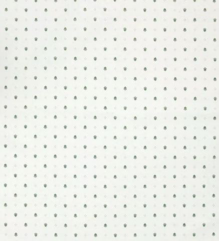 Tissus Toselli Allover Calissons Green on White Napkins in Plain Cotton