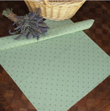 Tissus Toselli Beige Allover Calissons on Green 18" x 18" Plain Cotton Napkins