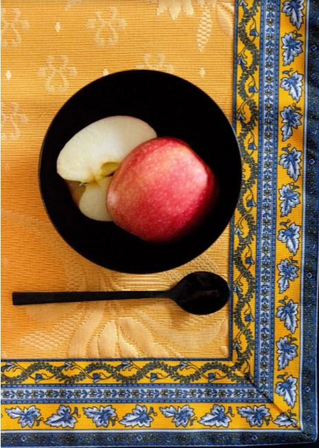 MARAT Avignon 19" x 14" Yellow Cadre-Bordered Placemat | Yellow Center with Blue & Yellow Border – Order Matching $6 Napkins & $15 Tidy Bread Basket!