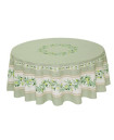 Tissus Toselli 70" Rd Green Olives Tablecloth