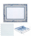 Seaside Blue/White/Grey Colors of Blue Sky on Your Dining Room Placemats Ensemble Set 