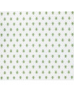 French Provence Marat Bastide Allover Green Calissons on White 18" x 18" Napkins in Plain Cotton