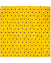 Marat Tradition Allover Blue Calissons on Yellow 18" x 18" Napkins in Plain Cotton