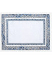 Blue Sea on White Placemats