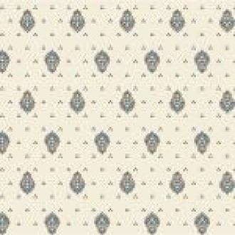 French Provence Marat Bastide Allover Turquoise Calissons on White 18" x 18" Napkins in Plain Cotton 