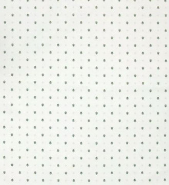 Tissus Toselli Allover Calissons Green on White Napkins in Plain Cotton