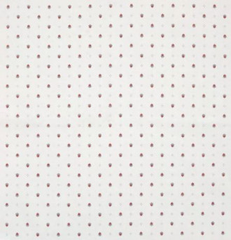 Tissus Toselli Red Allover Calissons on White 18" x 18" Napkins in Plain Cotton