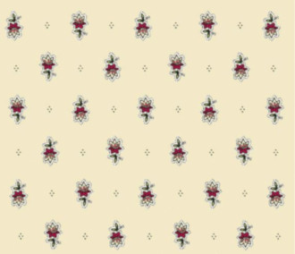 French Provence Marat Avignon Allover Pink Calissons on Ecru 18" x 18" Napkins in Plain Cotton 