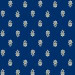 $7 MARAT Avignon 18" x 18" Allover White Calissons on Blue Plain Cotton Napkins for Matching Ensemble Sets – Dress Your Table in French Blue & White Theme!