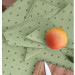 $7 Tissus Toselli 18" x 18" Allover Beige Calissons on Soft Green Plain Cotton Napkins for Matching Ensemble Sets – Add Provence Soft-Green Harmony to Your Table!