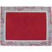 $15 Bastide 19" x 13" Red & Grey Filigree Cadre-Bordered Red Delft Center Placemats  