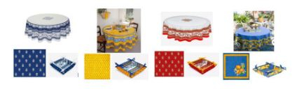 70" Rd Dining Table Ensembles